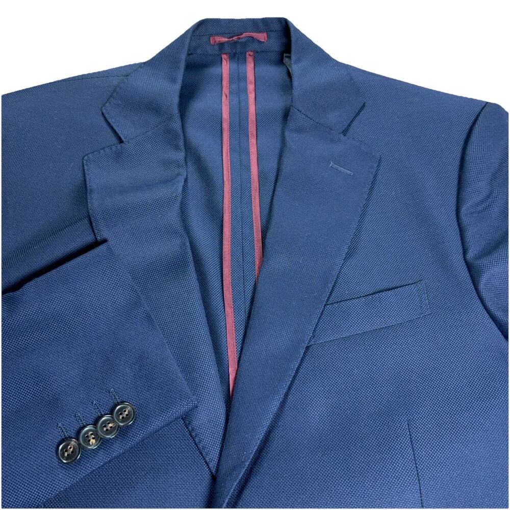 Loro Piana Michael Kors Wool Blazer Men 38R Navy Blue Sport Coat Jacket Italy
